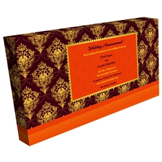 Wedding Announcement Gift Box Luxury Gold 9 + 1 Compartments